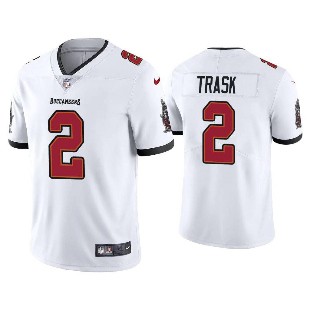 Men Tampa Bay Buccaneers 2 Kyle Trask Nike White Vapor Limited NFL Jersey